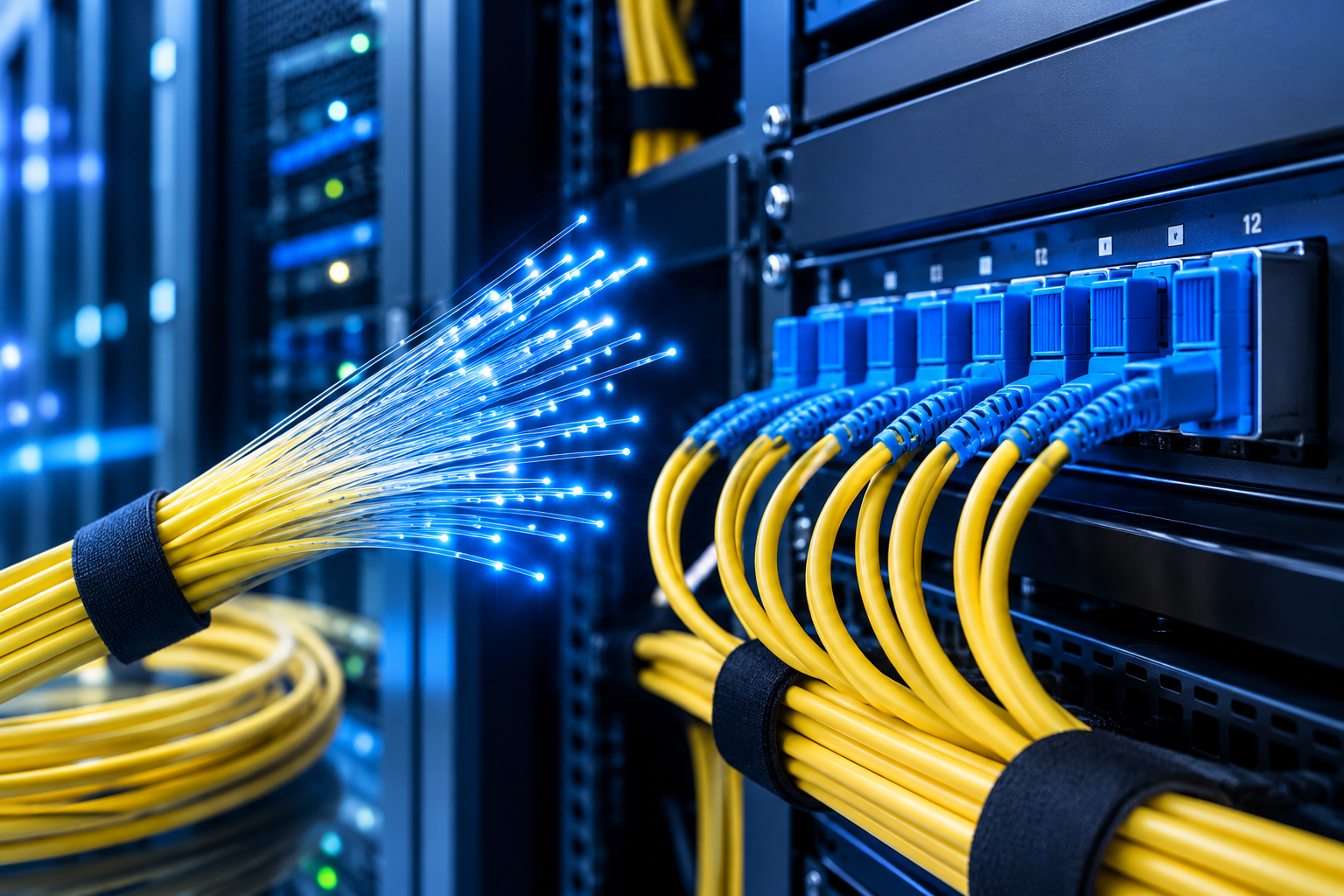 Instalación profesional de fibra óptica